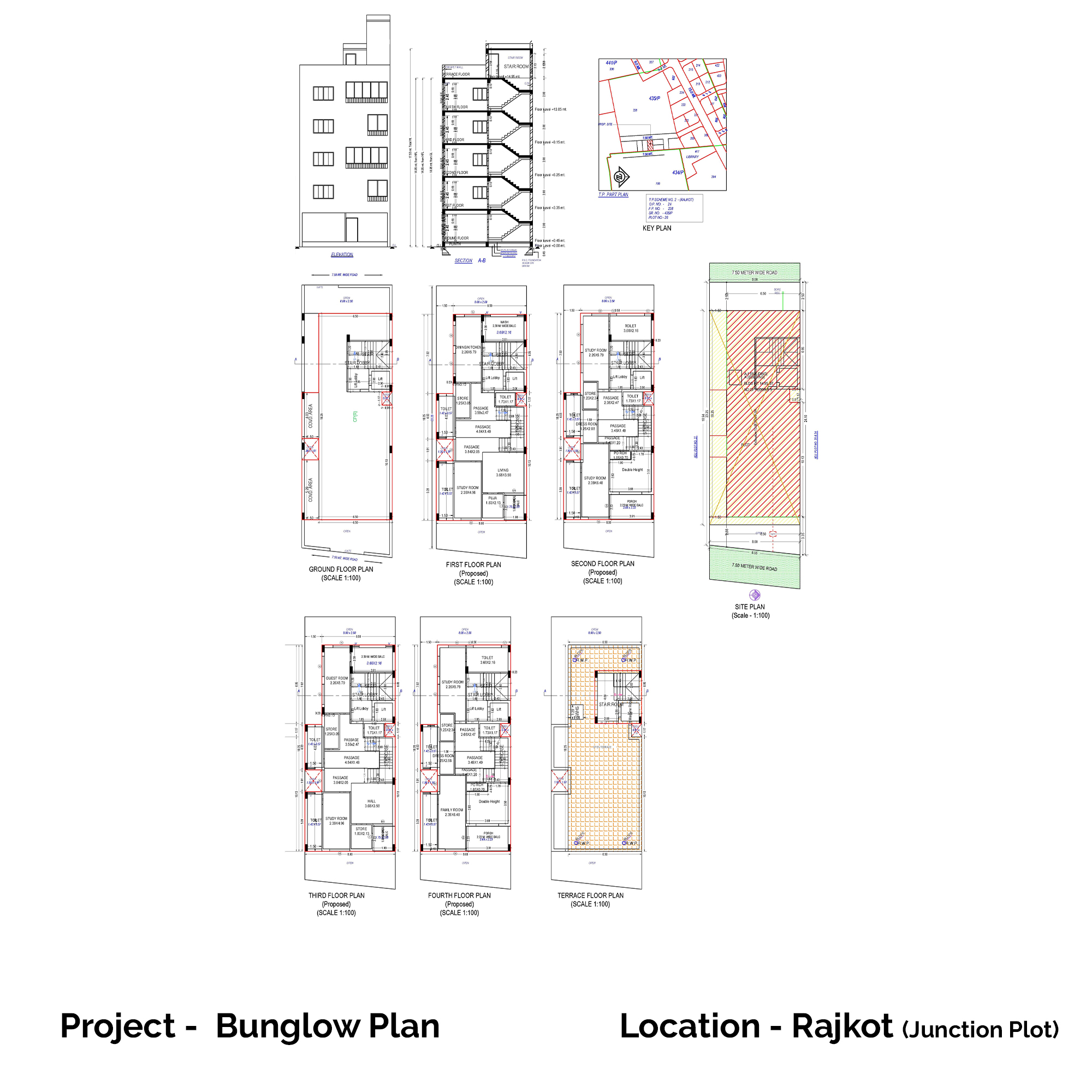 Bungalow Plan - Rajkot
