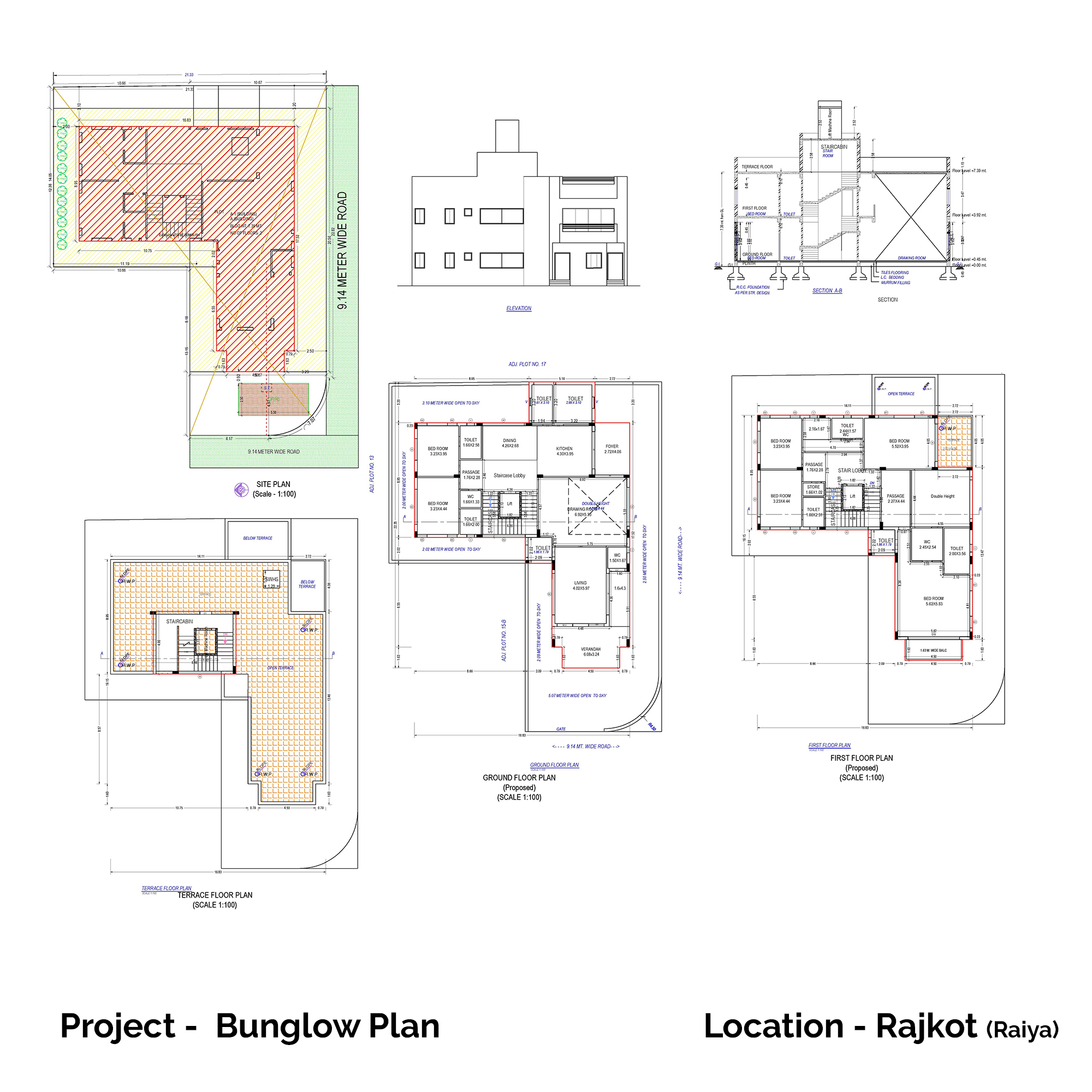 Bungalow Plan - Rajkot
