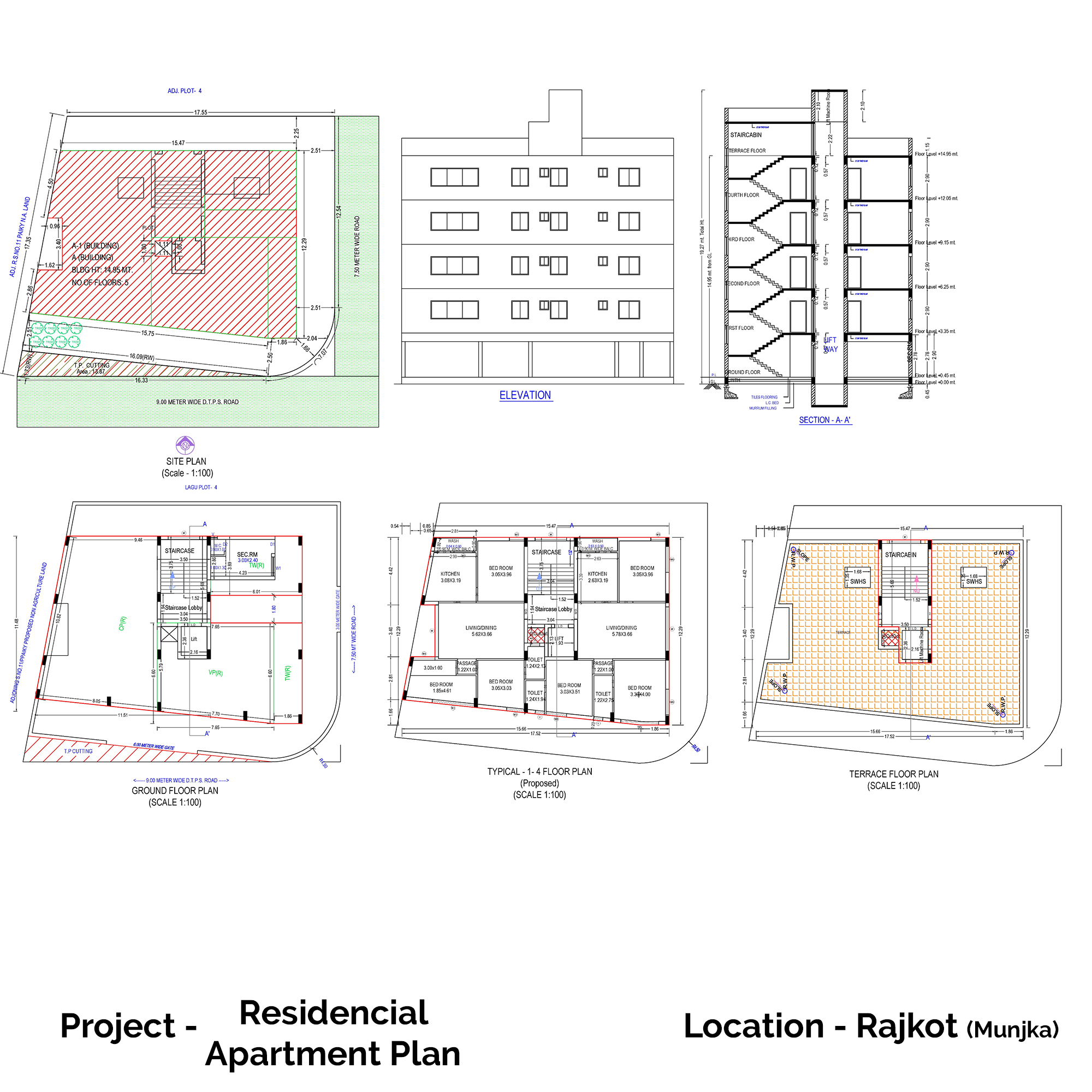 Residential Apartment Plan - Rajkot
